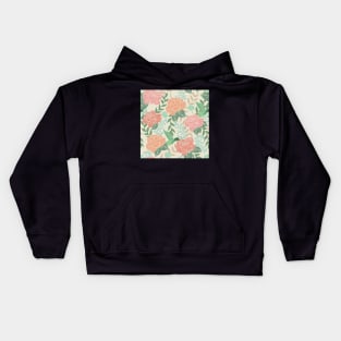 Victorian Flower Garden with Hummingbird Kids Hoodie